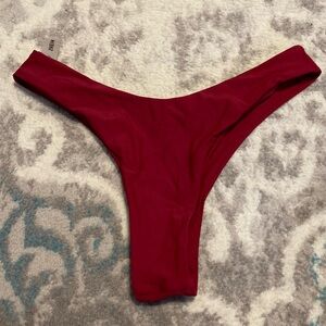 Red thong bikini bottom